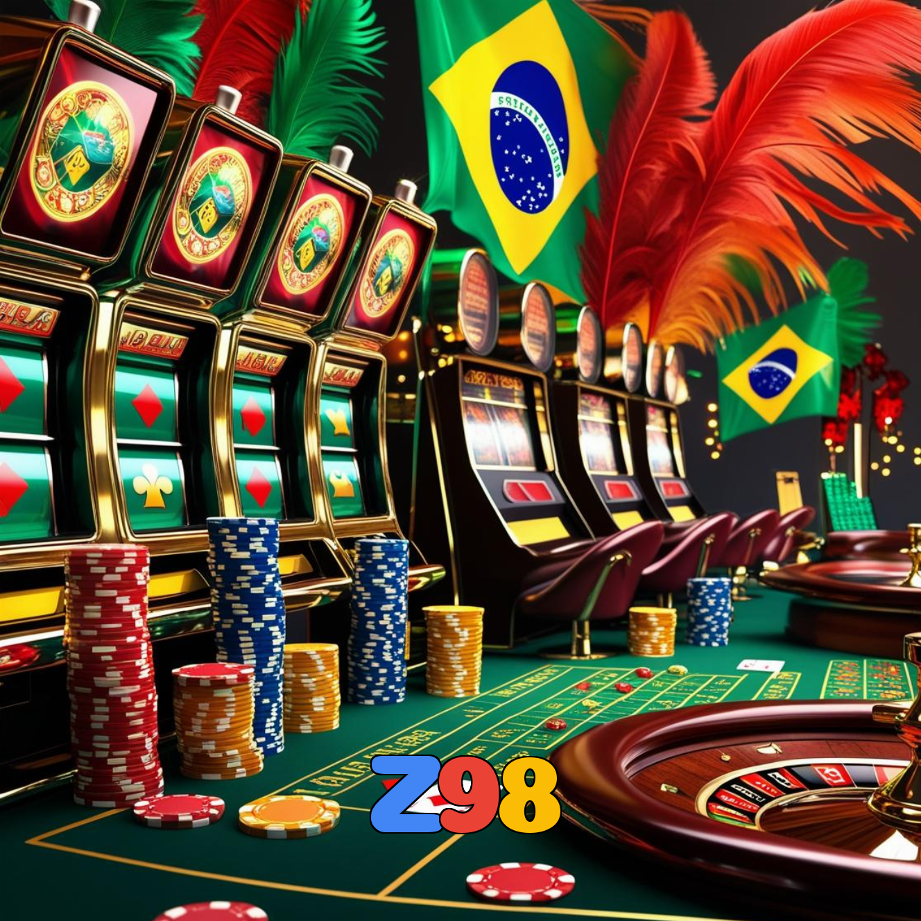 Z98：Ganhe prêmios incríveis no futebol e em jogos como roleta e blackjack!