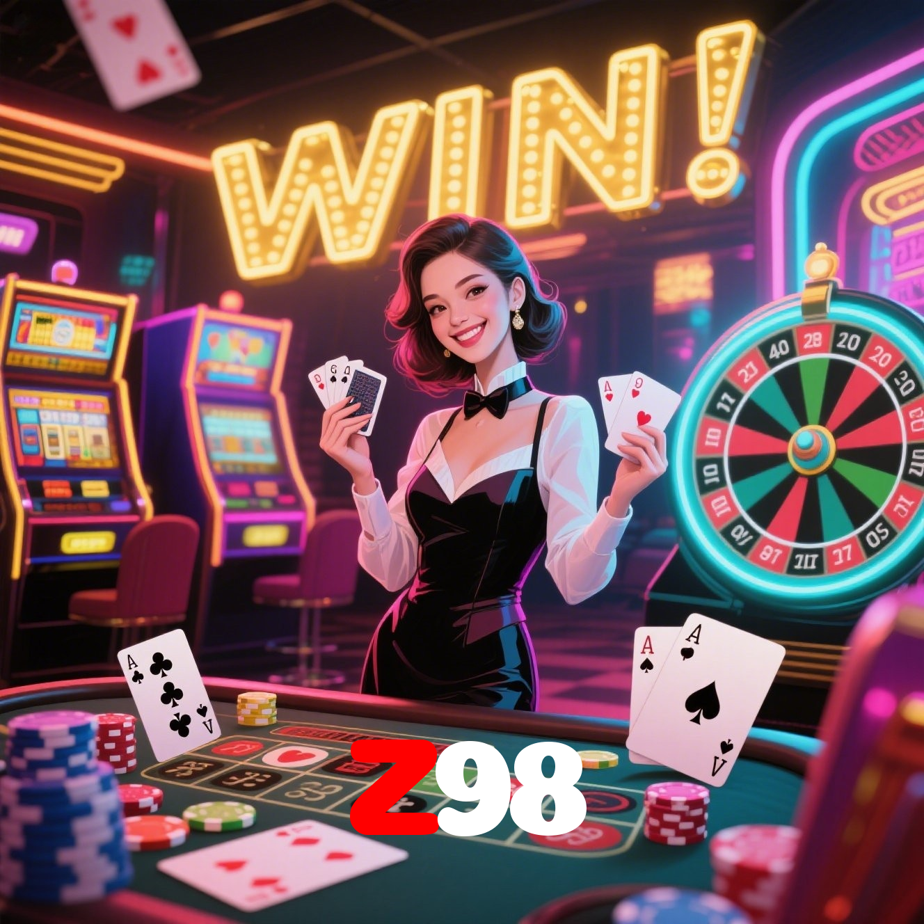 Z98：Apostas ao vivo no futebol e grandes prêmios em jogos de blackjack!