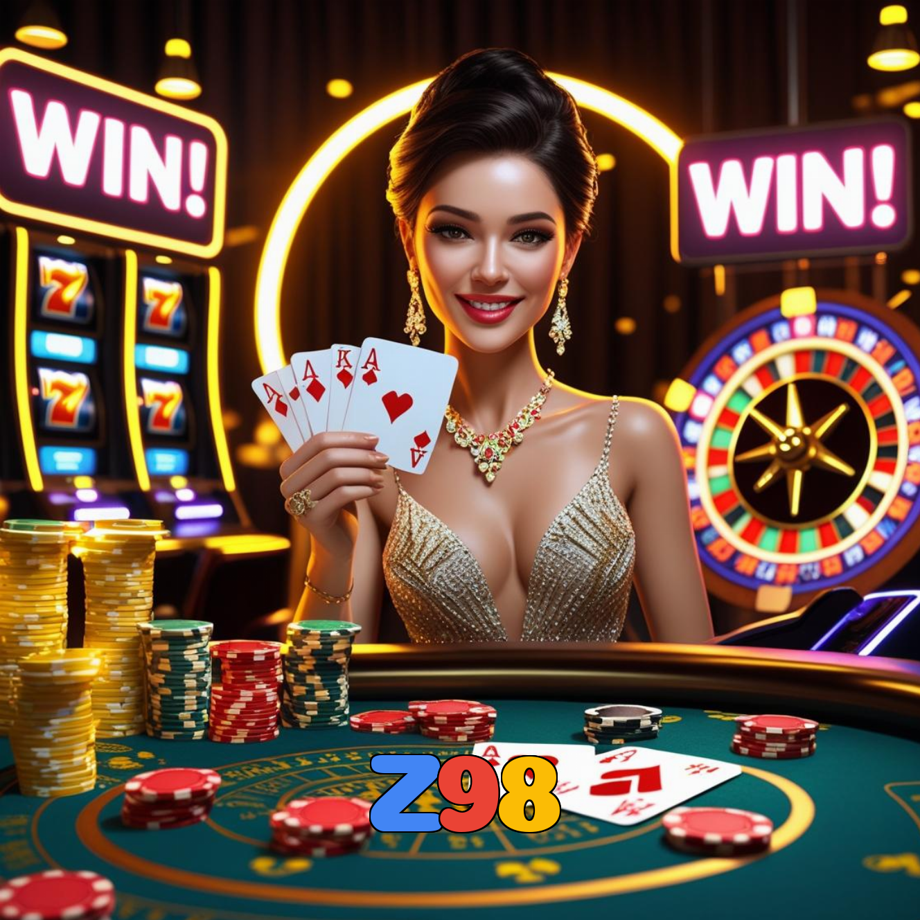 Z98：Jogue poker, roleta e aposte no futebol com grandes prêmios!
