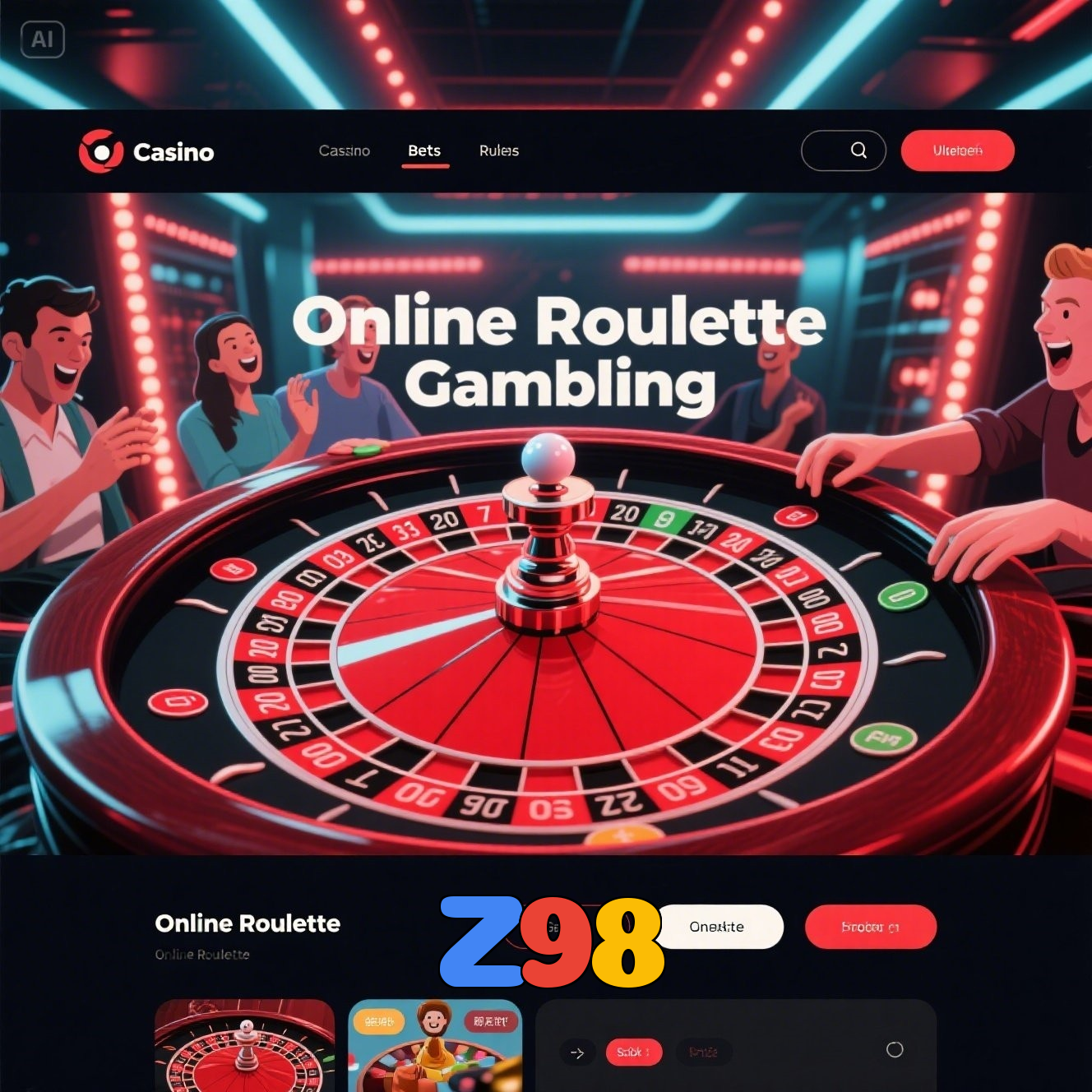 Z98：Diversão garantida com blackjack, roleta e apostas ao vivo no futebol!