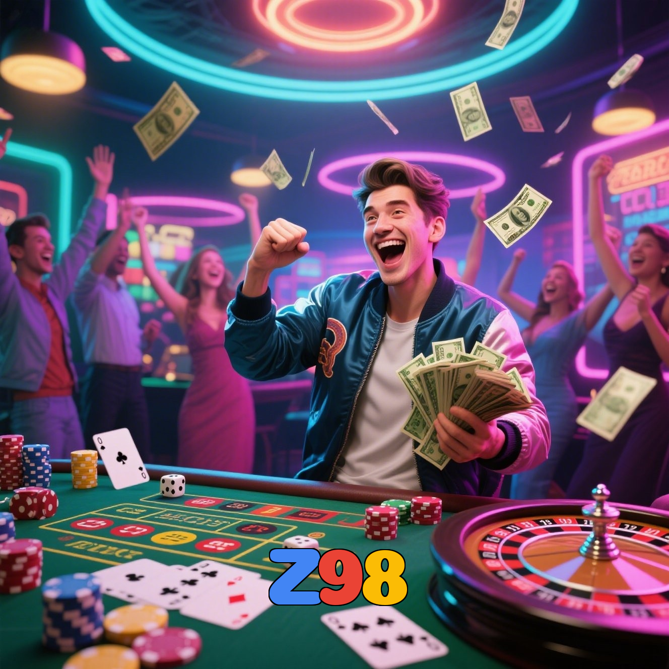 Z98:Jogue poker e aposte no futebol com grandes prêmios em jogo!