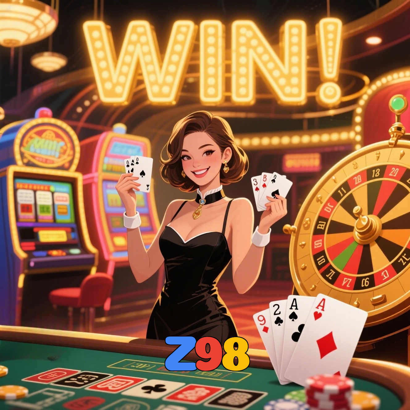 Z98：A sorte está ao seu lado em slots, poker e apostas esportivas online!